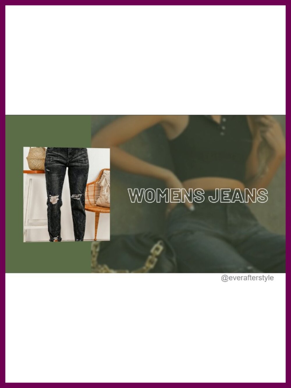Women's Boyfriend Jeans Stretchy Ripped Distressed Denim Pants High Rise - Picture 6 of 6